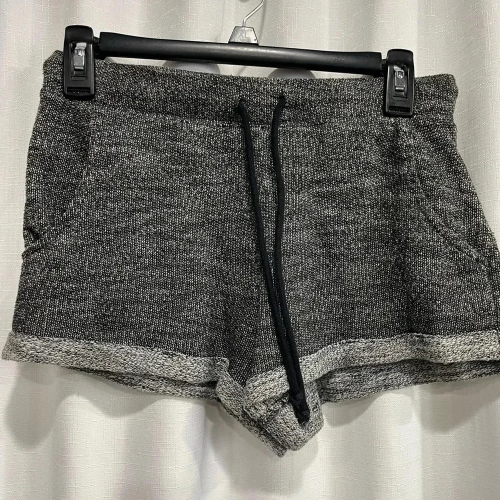 Mossimo Women’s XS Pajama Shorts Bottoms PJs Cozy Black Grey GUC Cotton Blend